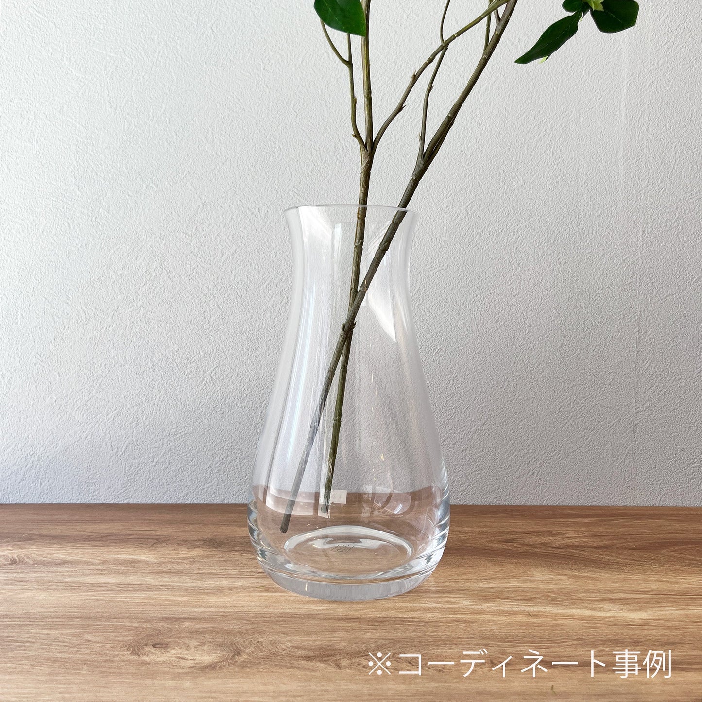 【花瓶】ガラス花瓶   しずく型   高さ25cm
