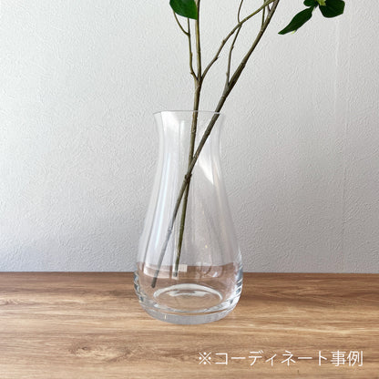 【花瓶】ガラス花瓶   しずく型   高さ25cm